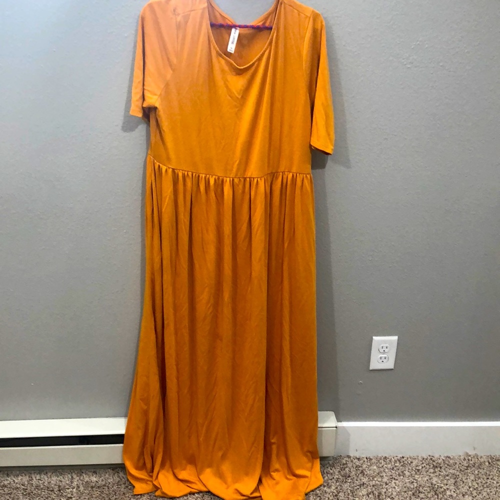 Mustard dress